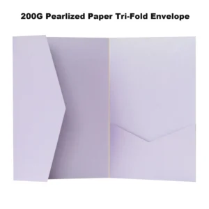 Custom Thick Tri-Fold Envelopes for Wedding Invitations and Business Letters