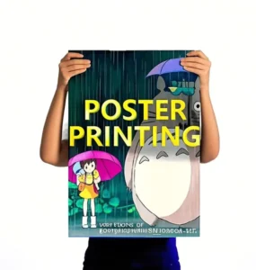 Custom Thick Waterproof UV Resistant Vinyl Wall Posters A0 A1 A2 A3 A4 Large 30×40 Adhesive Poster Printing