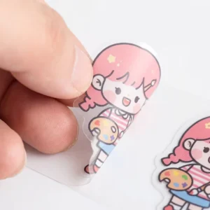 Custom Transparent BOPP Waterproof Cartoon-Design Labels for Cake and Bread Packaging