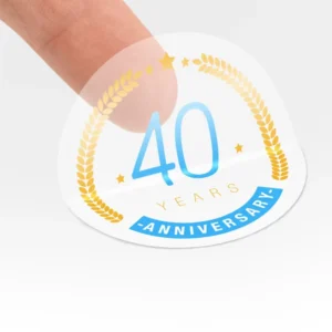 Custom Transparent Clear Sticker Label Printing