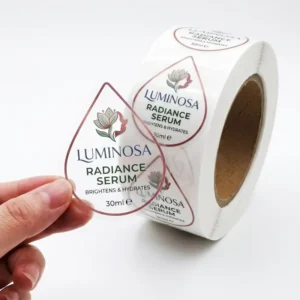 Custom Transparent Cosmetic Bottle Labels