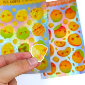 Custom Transparent Kiss-Cut Mini Car Animal Cartoon Stickers for Kids
