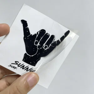 Custom Transparent Logo Stickers