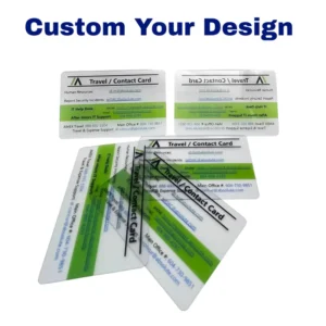 Custom Transparent Plastic Business Cards with Full-Color Printing