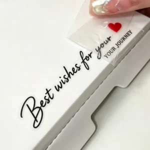 Custom Transparent Self-Adhesive Logo Transfer Sticker for Gifts and Crafts