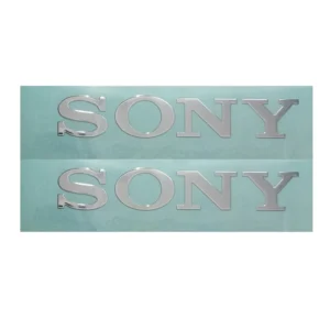 Custom Transparent Transfer Metal Logo Label Sticker Bright Silver Electroformed Nickel Label