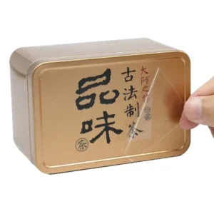Custom Transparent Vinyl Metal Transfer Stickers and Labels Roll
