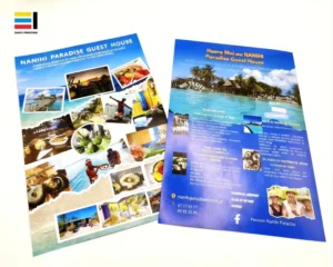 Custom Travel Promotional Folders Brochures Tri Fold Bi Fold Designs Offset Printed Cardboard Mini Booklets Hot Stamping