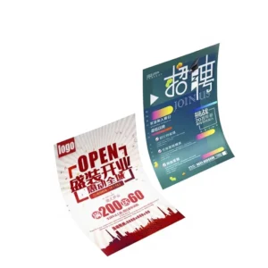 Custom Tri-Fold A4 Color UV-Printed Double-Adhesive Kraft/Copper Brochure Single-Page Poster Leaflet