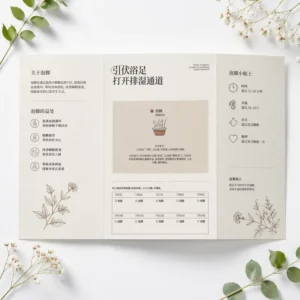 Custom Tri-Fold Brochure Flyer Leaflet, OEM Full-Color Printing, Custom Size