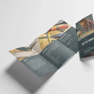Custom Tri-Fold Cardboard Flyer, Leaflet, Instruction Manual and Pamphlet Printing, Any Size