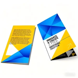 Custom Tri-Fold Flyer Catalog Leaflet Brochure and Postcard Printing Service