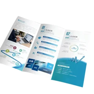 Custom Trifold Business Brochure Flyer Magazine Booklet Printing