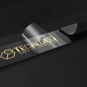 Custom UV DTF Die-Cut Gold Metallic Waterproof Vinyl Logo Sticker Label for Packaging