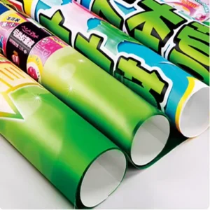 Custom UV Digital Printing PVC Poster Prints Self-Adhesive Vinyl Roll Wall Sticker for Advertising
