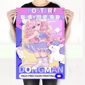 Custom UV Digital Printing PVC Poster Prints Self-Adhesive Vinyl Roll Wall Sticker for Advertising