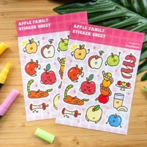 Custom UV Kiss-Cut Adhesive Kids Sticker Sheets