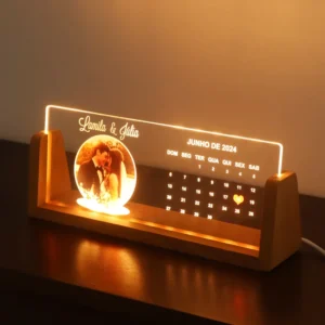 Custom UV-Printed Night Light Photo Stand Table Lamp Plastic