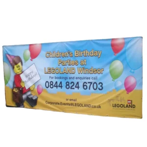 Custom UV Printed Outdoor Large PVC Polyester Vinyl Fabric Hanging Banner with Grommets for Business