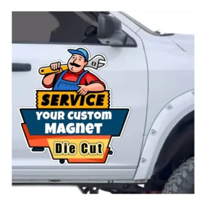 Custom UV-Printed PVC Vinyl Car Body Bumper Stickers Magnetic Car Decals