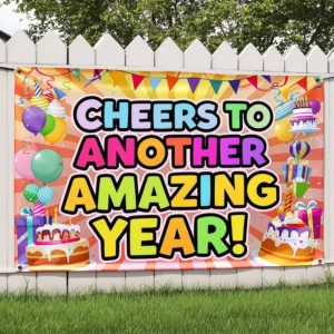 Custom UV Printed Vinyl Retractable Eco-Friendly Portable Waterproof Hanging Banner for Christmas Event Decoration