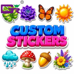 Custom UV Protection Neon Die-Cut Fluorescent Vinyl Stickers Vibrant Color Personalized Waterproof Individual Brand Promotion