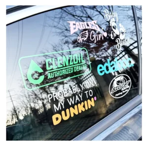 Custom UV Resistant Die Cut Vehicle Bumper Stickers Vinyl Transfer Sticker Car Window Transfer Decals