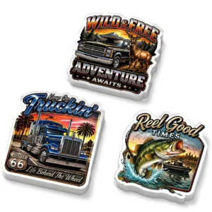 Custom UV-Resistant Outdoor Waterproof Vinyl PVC Holographic Die-Cut Car Stickers