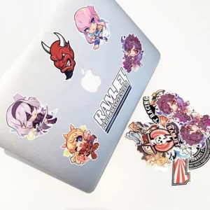 Custom UV-Resistant Vinyl Laptop and Car Decals, Die-Cut Logo Stickers