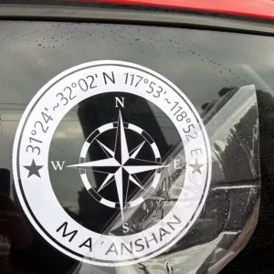 Custom UV-Resistant Waterproof Die-Cut Vinyl PVC Vehicle Window Decals