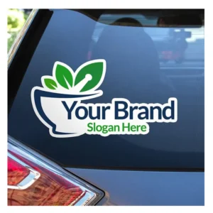 Custom UV-Resistant Weatherproof Reusable Opaque Vinyl Die-Cut Car Window Body Stickers