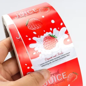 Custom UV Sticker Label 3D Waterproof Heat Resistant for Glass Bottles and Boxes