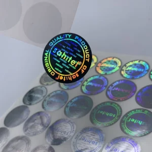 Custom VOID Hologram Sticker, PET Vinyl, QR Code, Glossy Logo, Laser Label for Mobile Phones, Computers, and Electronic Boxes