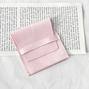 Custom Velvet Fold-Over Jewelry Pouch for Jewelry Storage and Travel