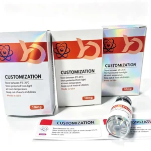 Custom Vial Box With Plastic Insert Tray Sticker Labels Complete Packaging Kit