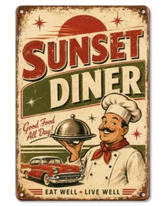 Custom Vintage Bar Tin Sign OEM 8×12 Inch Retro Metal Beer Wall Decor Factory Direct for Pub Tavern Man Cave Club