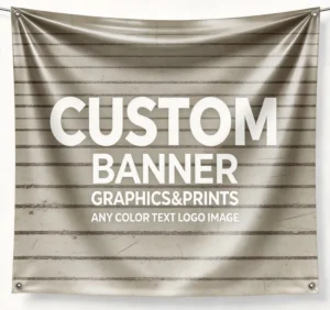 Custom Vinyl Banner Digital Printing Waterproof Durable UV Printed Sign for Recycling Center Tradeshow