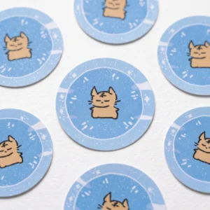 Custom Vinyl Die-Cut Sand Glitter Anime Stickers, Waterproof, for Laptop and Phone