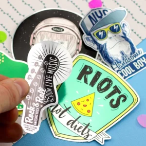 Custom Vinyl Die-Cut Waterproof PVC Logo Stickers