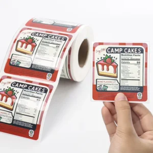 Custom Vinyl Food and Product Bottle Labels, Waterproof, Roll Stickers