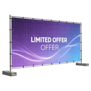 Custom Vinyl Mesh Banner UV Printed Waterproof Reusable
