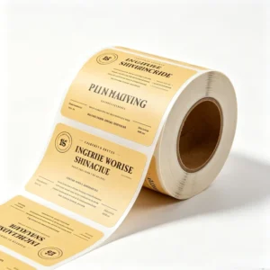 Custom Vinyl Roll Labels Waterproof UV-Resistant Oil-Proof Self-Adhesive Stickers for Cosmetics Food and Beverages