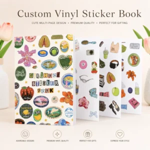 Custom Vinyl Sticker Book Multi-Page Sticker Album For Journaling Scrapbooking DIY Planner OEM ODM
