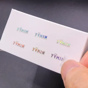 Custom Vinyl Waterproof Strong-Adhesive 3D UV Transfer Stickers for Supermarket Grocery Packaging