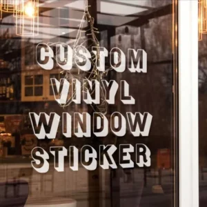 Custom Vinyl Window Stickers Logo Advertising Sticker for Outdoor Store Glass Door