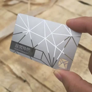 Custom Vip Card Frosted Gold Luxury Metal Business Cards for Laser Engraving