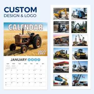 Custom Wall Calendar Hanger Tear Away Monthly Printing Chinese for Office Promotion Gift