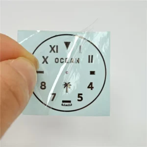 Custom Waterproof 3D Logo Print Thin Metal Transfer Nickel Label Stickers for Watches, Boxes, and Cars