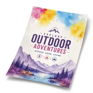 Custom Waterproof A0 A1 A2 A3 A4 Poster Printing for Indoor Outdoor Advertising Wall Display