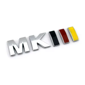 Custom Waterproof ABS Plastic Chrome Car Emblem Auto Badge Sticker for Car Body